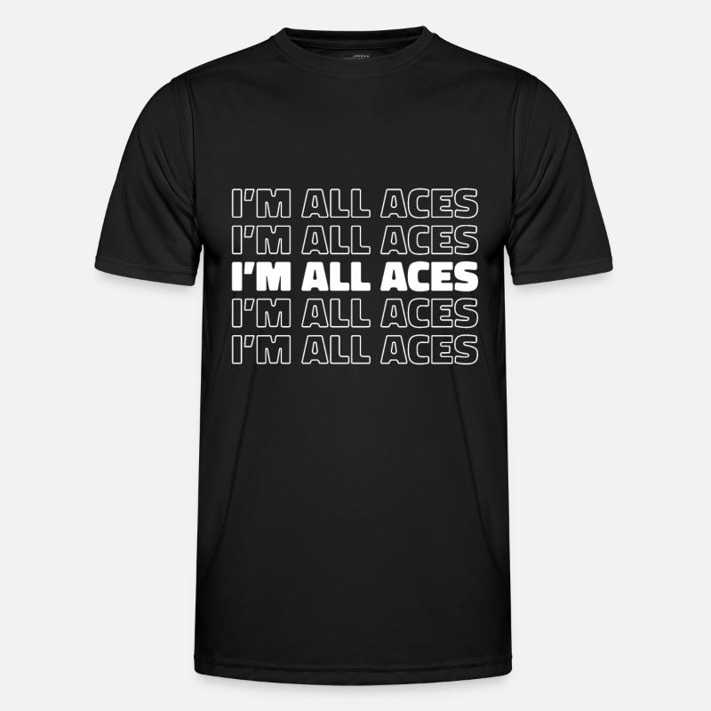 Poker at All Aces - Men's Functional T-Shirt - black