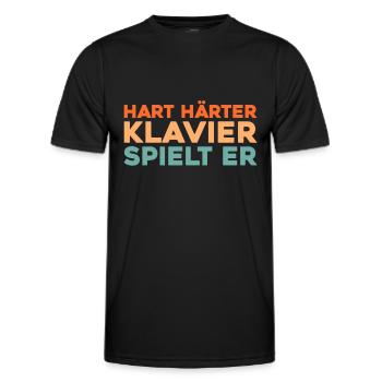 Pianist Klavier Piano - Men's Functional T-Shirt - black - Front - AI Model Male 178 dark (178cm)