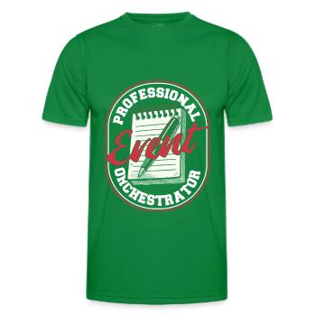 Event planner - Men's Functional T-Shirt - kelly green - Front - AI Model Male 178 dark (178cm)