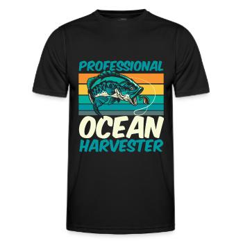 Fisherman - Men's Functional T-Shirt - black - Front - AI Model Male 178 dark (178cm)