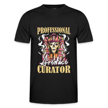 Conservateur - T-shirt sport Homme - noir - Devant - AI Model Male 178 dark (178cm)