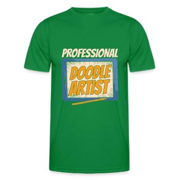 Dessinateur - T-shirt sport Homme - vert - Devant - AI Model Male 178 dark (178cm)