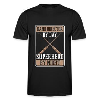 Directeur de l’orchestre - T-shirt sport Homme - noir - Devant - AI Model Male 178 dark (178cm)