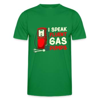 Pump attendant - Men's Functional T-Shirt - kelly green - Front - AI Model Male 178 dark (178cm)