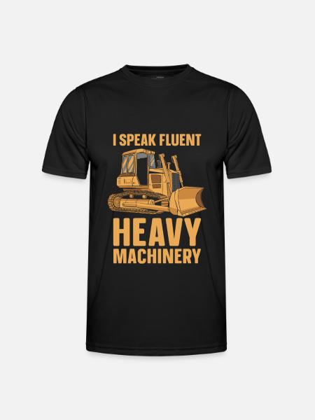 Bulldozer Planierraupe - Men's Functional T-Shirt - black