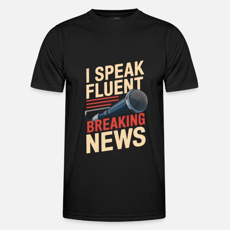 Moderator - Männer Funktions-T-Shirt - Schwarz