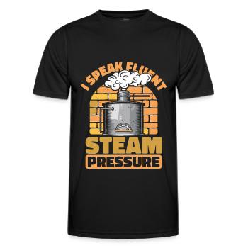 Boiler operators - Men's Functional T-Shirt - black - Front - AI Model Male 178 dark (178cm)