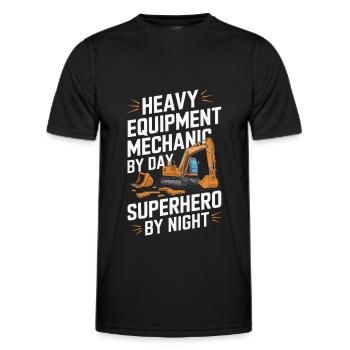 Heavy Machinery Mechanic - Men's Functional T-Shirt - black - Front - AI Model Male 178 dark (178cm)