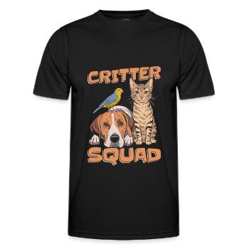 Tierpfleger Kader - Männer Funktions-T-Shirt - Schwarz - Vorne - AI Model Male 178 dark (178cm)