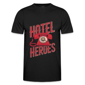 Hotel Manager Team - Men's Functional T-Shirt - black - Front - AI Model Male 178 dark (178cm)