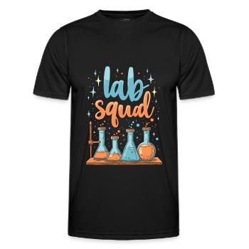 Chemical Laboratory Assistant Kader - Men's Functional T-Shirt - black - Front - AI Model Male 178 dark (178cm)