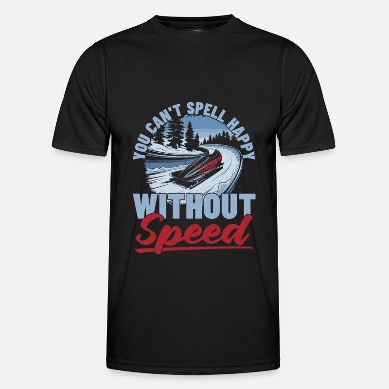 Bobsledding - Men's Functional T-Shirt - black