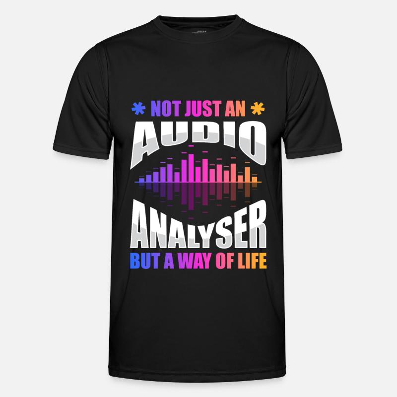 Audio Analyzer - Men's Functional T-Shirt - black