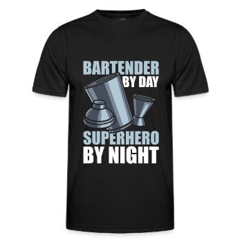 Barman Barman - T-shirt sport Homme - noir - Devant - AI Model Male 178 dark (178cm)