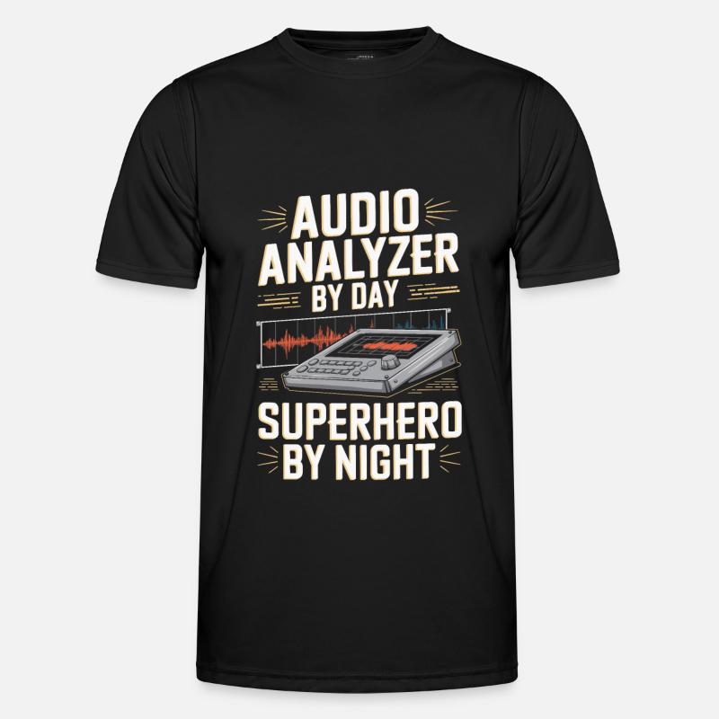 Audio Analyzer - Men's Functional T-Shirt - black