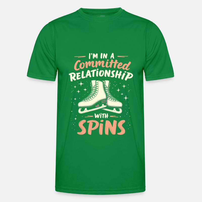 Eiskunstlauf Eiskunstläuferin Männer Funktions-T-Shirt