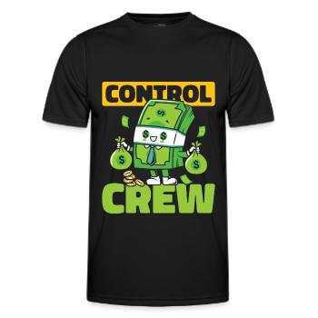 Controller Team - Männer Funktions-T-Shirt - Schwarz - Vorne - AI Model Male 178 dark (178cm)