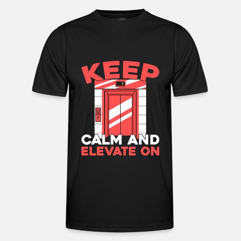 Elevator Elevator - Men's Functional T-Shirt - black