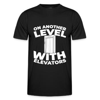 Elevator Elevator - Men's Functional T-Shirt - black - Front - AI Model Male 178 dark (178cm)