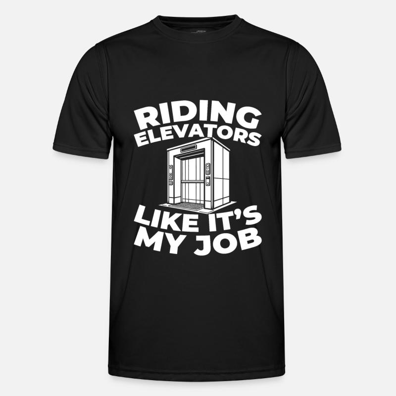 Elevator Elevator - Men's Functional T-Shirt - black