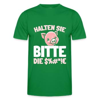 Porc Éleveur de porcs - T-shirt sport Homme - vert - Devant - AI Model Male 178 dark (178cm)