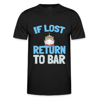 Kreuzfahrt - Männer Funktions-T-Shirt - Schwarz - Vorne - AI Model Male 178 dark (178cm)