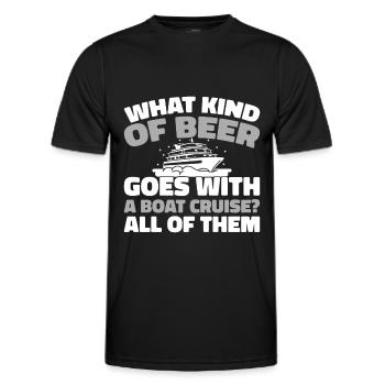 Kreuzfahrt - Männer Funktions-T-Shirt - Schwarz - Vorne - AI Model Male 178 dark (178cm)