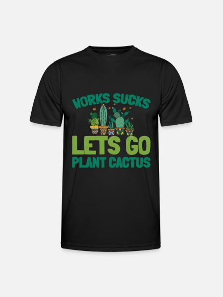 Cactus Garden - Men's Functional T-Shirt - black