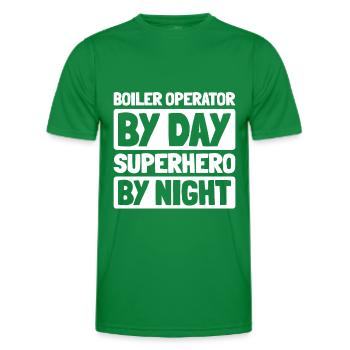 Boiler operators - Men's Functional T-Shirt - kelly green - Front - AI Model Male 178 dark (178cm)