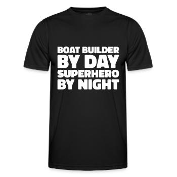 Constructeurs de bateaux - T-shirt sport Homme - noir - Devant - AI Model Male 178 dark (178cm)
