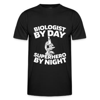 Biologie Biologe - Männer Funktions-T-Shirt - Schwarz - Vorne - AI Model Male 178 dark (178cm)