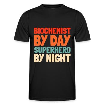 Biochemiker - Männer Funktions-T-Shirt - Schwarz - Vorne - AI Model Male 178 dark (178cm)