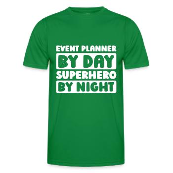 Event planner - Men's Functional T-Shirt - kelly green - Front - AI Model Male 178 dark (178cm)