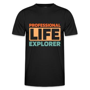 Biologie Biologe - Männer Funktions-T-Shirt - Schwarz - Vorne - AI Model Male 178 dark (178cm)