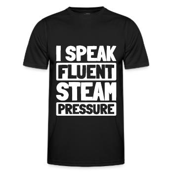 Boiler operators - Men's Functional T-Shirt - black - Front - AI Model Male 178 dark (178cm)