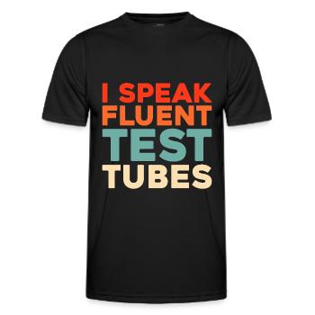 Biologie Biologe - Männer Funktions-T-Shirt - Schwarz - Vorne - AI Model Male 178 dark (178cm)