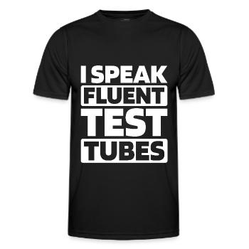 Biologie Biologe - Männer Funktions-T-Shirt - Schwarz - Vorne - AI Model Male 178 dark (178cm)