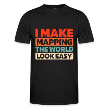 Gravedigger Funeral Assistant - Men's Functional T-Shirt - black - Front - AI Model Male 178 dark (178cm)