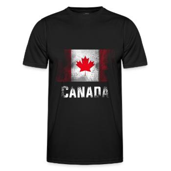 Canada - T-shirt sport Homme - noir - Devant - AI Model Male 178 dark (178cm)