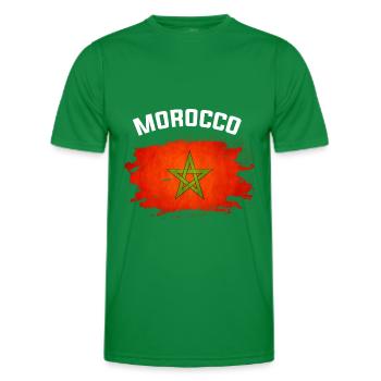 Morocco - T-shirt sport Homme - vert - Devant - AI Model Male 178 dark (178cm)