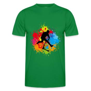 Freestyle-Roller - Männer Funktions-T-Shirt - Kelly Green - Vorne - AI Model Male 178 dark (178cm)
