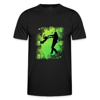 Vater und Tochter - Männer Funktions-T-Shirt - Schwarz - Vorne - AI Model Male 178 dark (178cm)
