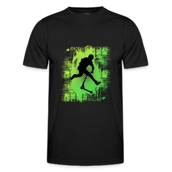 trottinette freestyle - T-shirt sport Homme - noir - Devant - AI Model Male 178 dark (178cm)