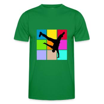 Breakdance - T-shirt sport Homme - vert - Devant - AI Model Male 178 dark (178cm)