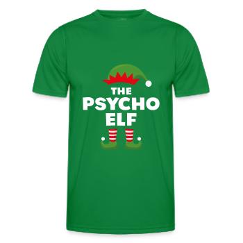 The Psycho Elf - Men's Functional T-Shirt - kelly green - Front - AI Model Male 178 dark (178cm)
