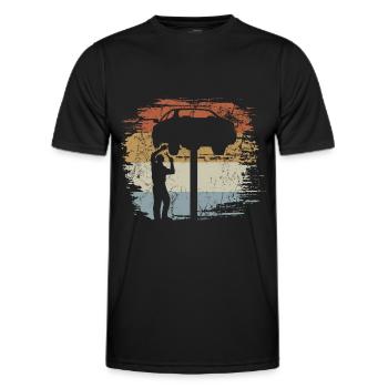 Car Mechanic - Workshop - Mechanic - Men's Functional T-Shirt - black - Front - AI Model Male 178 dark (178cm)
