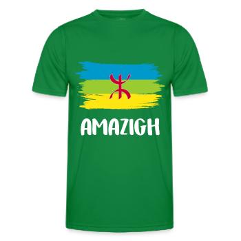 Amazigh - Men's Functional T-Shirt - kelly green - Front - AI Model Male 178 dark (178cm)