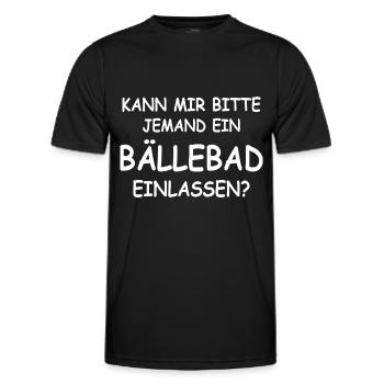 Lustige Sprüche - Männer Funktions-T-Shirt - Schwarz - Vorne - AI Model Male 178 dark (178cm)