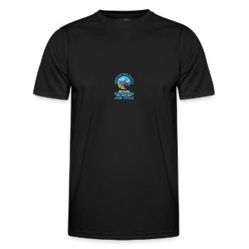 Marine Biologist Marine Biology - Men's Functional T-Shirt - black - Front - AI Model Male 178 dark (178cm)