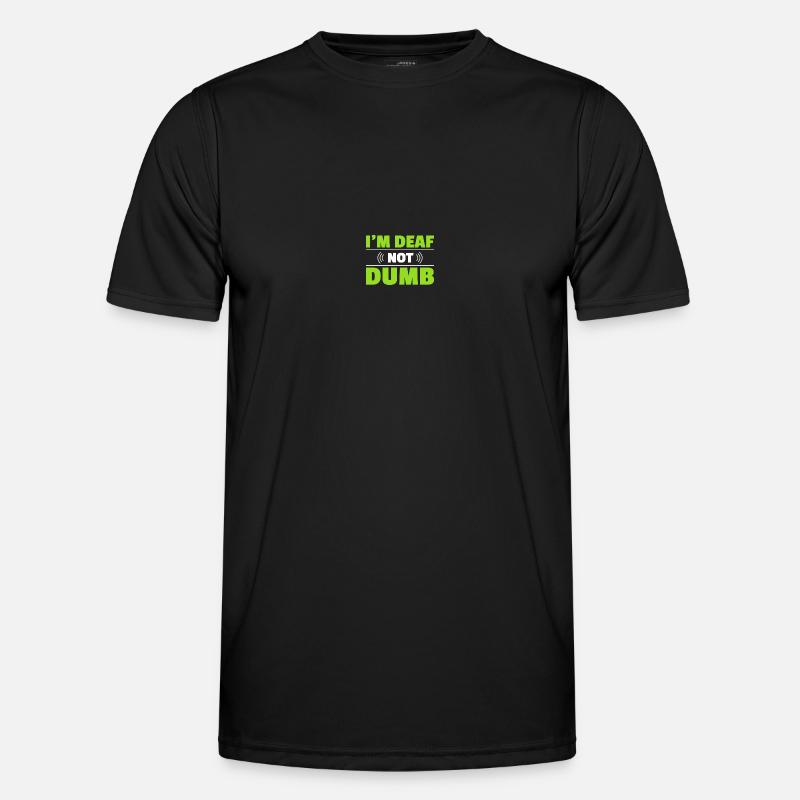 Sign Language ASL Deaf Pride - Men's Functional T-Shirt - black